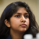 Nadia Nazar, 16, co-founder of Zero Hour Movement, sits before the committee February 6, 2019.
